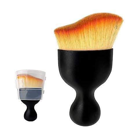 Premium Makeup Brush Set, Eyeshadow, Lipstick, Blush, Foundation, Concealer, Highlighter Brushes (Yellow) Cover