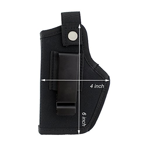 Depring Concealed Carry Holster Carry Inside or Outside The Waistband for Right and Left Hand Draw Fits Subcompact to Large Handguns - Thumbnail 7
