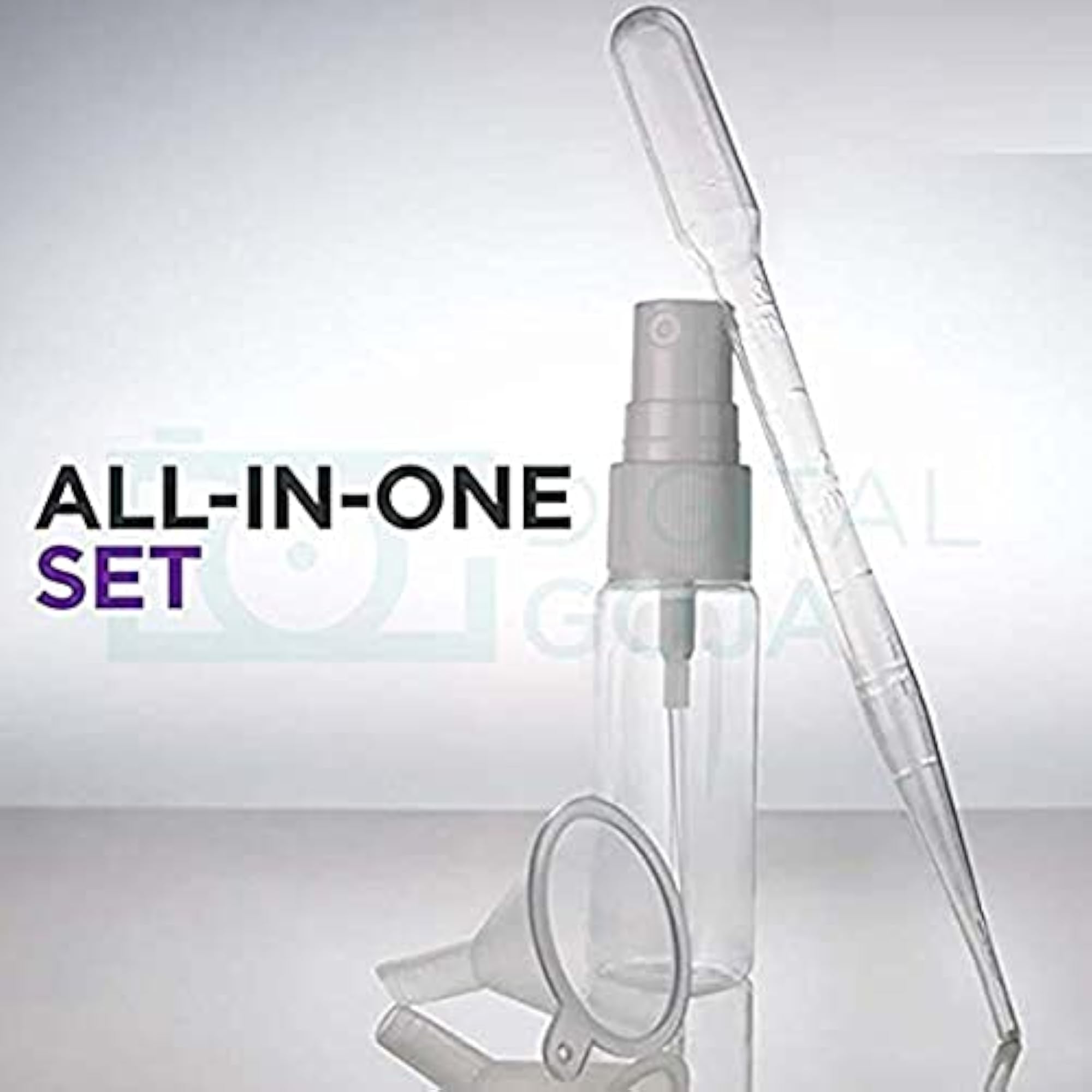 40 Bottles Empty 30ml Clear Plastic Mist Spray Set