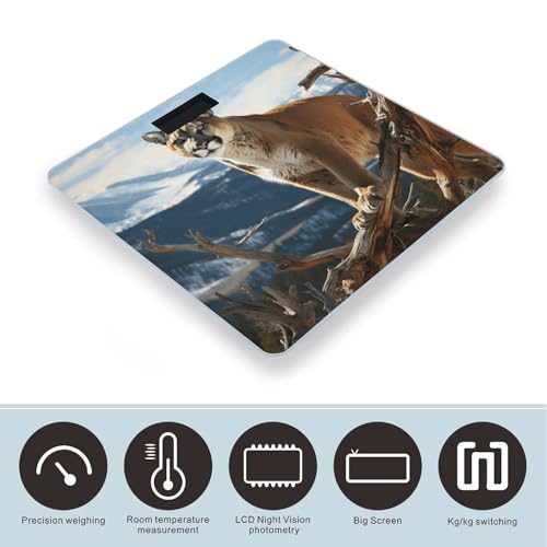 Báscula Digital Panther Mountain Lion para Baño miniatura 3