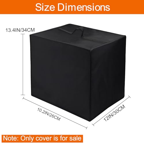 Image of Air Fryer Dust Cover for Gourmia GAF686 Air Fryer 6 Qt, 12 inchD x 10.2 inchW x 13.4 inchH, Reusable 600D Nylon w / 12m Aluminum Foil Cover, Heavy Duty, Heat Resistant, Waterproof, Dustproof