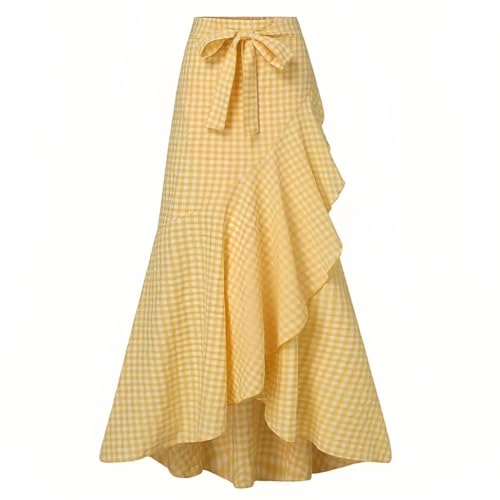 Women's Elegant Ruffles Long Skirt Knee Length Summer Mermaid Bodycon Dress for Wedding Party Cocktail2