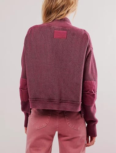 Image of Womens Cropped Cardigan Sweaters Y2k Open Front Cardigans Long Sleeve Oversized Fall Sweater Trendy