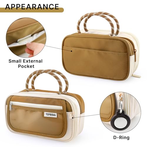 Image of TOPBIDAI Large Pencil Case Pouch School Supplies for Girls Boy Women Men