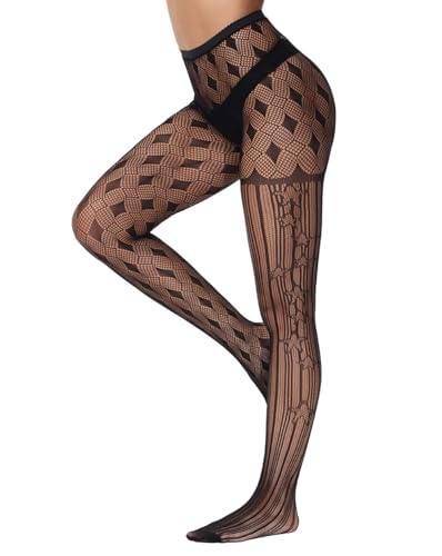Image of 2-Pack Women's Sparkling Fishnet Stockings - Rhinestone Party Pantyhose