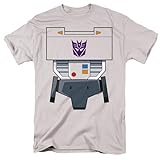 Transformers Megatron Costume Unisex Adult T Shirt (Large) Silver