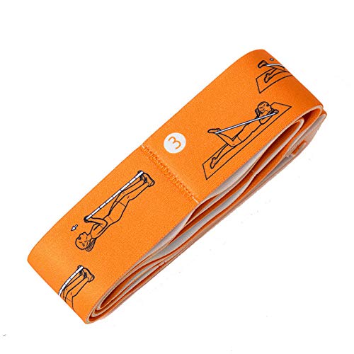 CHENGWJ Bandes de Résistance Yoga Stretch Strap Élastique Yoga Ceinture Fitness Exercice Gym Pilates Taille Jambe Résistance Bandes 1 Pcs Cover