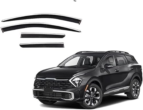 PANXUC Car Wind Deflectors for KIA Sportage LWB MK5-NQ5 2023, Side Window Wind Rain Deflector Window Visor Sun Rain Guard Smoke Guards