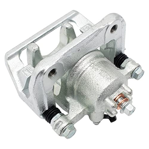 Image of TRQ Rear Right Brake Caliper w /Bracket Passenger Side | For 1991-1995 Acura Legend 1996-1998 RL 1995-1998 Honda Odyssey 1996-1999 Isuzu Oasis