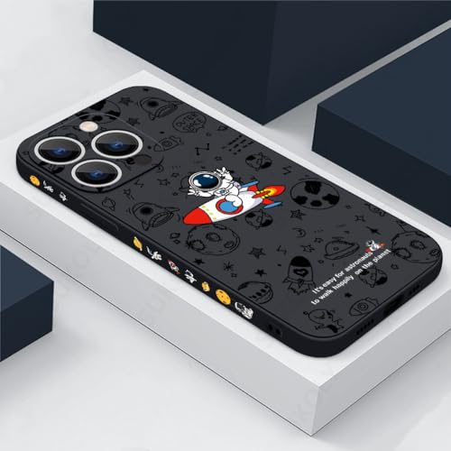 Coque iPhone 15 Pro Max silicone antichoc motif astronaute