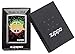 Zippo Peace Sign Pocket Lighter, Brush Chrome, One Size