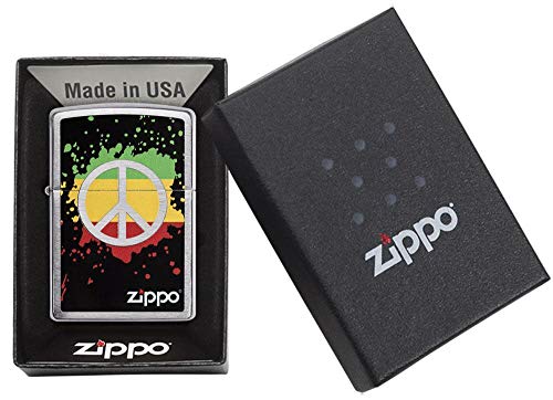 Zippo Peace Sign Encendedor miniatura 5
