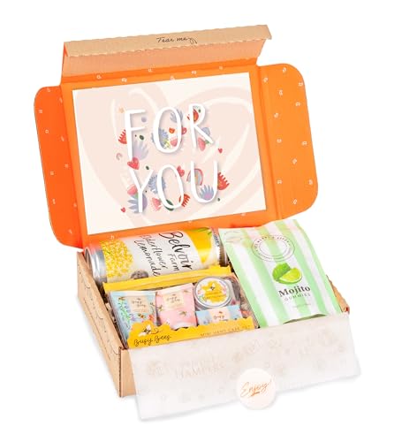 Pamper Hamper Gift - Non Alcoholic Gift - Self Care Package - Relaxation Gift - Birthday Gift - Thank You Gift - Gifts For Her - Prosecco Gummies - G&T Mocktail - Vintage Pamper Set