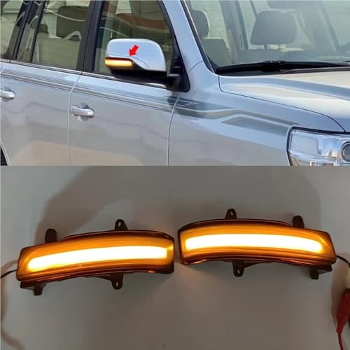 Señal giro dinámica espejo lateral Land Cruiser luz secuencial LED LC200 5