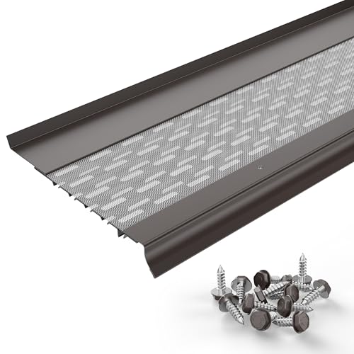 Image of Micromesh Gutter Guards, 6 Inch, 6 in Sample, Dark Bronze