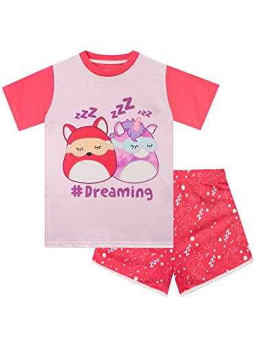Squishmallows Pajamas Girls Short Pajamas Set Pink 7