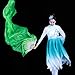 Snadulor 1.8M Hand Made Belly Dance Dancing Silk Bamboo Long Fans Veils for Party Stage Performance