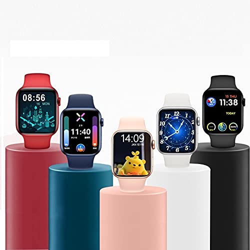 TimeTech Series 6 Pro Waterproof Smartwatch Full HD Display Bluetooth Mobile Connect, G Sensor, Sleep Timer, Blood Pressure, Blood Oxygen Level, Breath Training, Music Control (White)