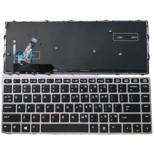 �����p US QWERTY �L�[�{�[�h�AFolio 9470M�A9470�A9480�A9480M ���b�v�g�b�v ���f���ƌ݊������� - ���i�ԍ� 697685-001(Frame Backlit US)