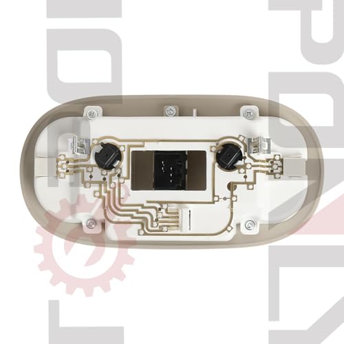 Image of TQPONLY Overhead Console LED Dome Map Light Lamp,for 2004-2008 Ford F150 Extended Cab /SuperCrew Interior Lights with Sunroof Switch (Tan)