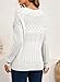 SHEWIN Sweaters for Women Trendy Crewneck Crochet Long Sleeve Pullover Tops Lightweight Sweater Fall Outfits for Women 2025, White, S