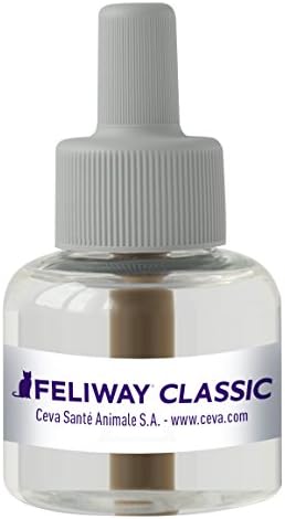 FELIWAY Classic 30 day Refill x3 Value Pack. FELIWAY Classic comforts cats, helps solve behavioural issues and stress/anxiety in the home - 48ml(Pack of 3)