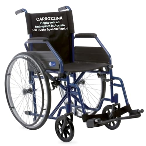 Disponibile in più misure di seduta: carrozzina per disabili disponibile in 6 larghezze da 38 a 48 cm per adattarsi a ogni corporatura, e ideale anche come sedia a rotelle leggera per interni ed esterni