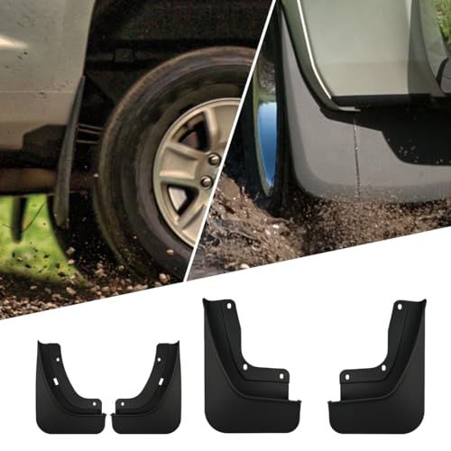 Image of Mud Flaps Compatible with 5th Gen Jeep Grand Cherokee 2022 2023 2024 No Drilling Required All Weather Mud Splash Guards Front Rear 4Pc