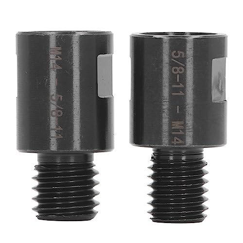 2Pcs Set, 5/8in to M14 M14 to 5/8in, Quick Install, Sturdy Alloy Steel, for Lathe Drill Other Power Tools, Enhances Stability Convenience