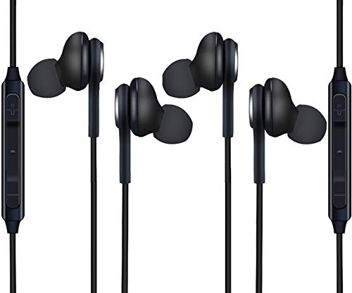 Moona 2-Pack Headset Earbuds w/Mic Headphones Earphones Replacement for Samsung Galaxy S8 S9