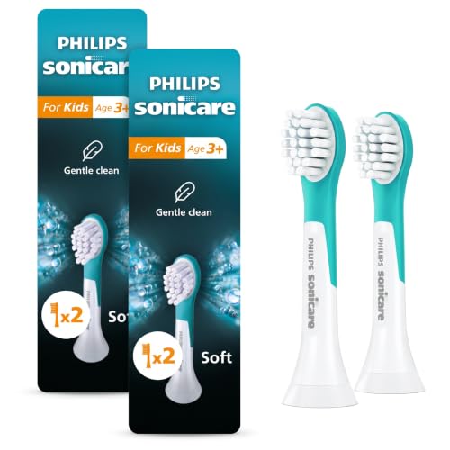 Philips Sonicare for Kids - Genuine Replacement Electric Toothbrush Heads,Compact Size,for Kids Aged 3+,HX6032/94,2 Count (Pack of 2) - image 1