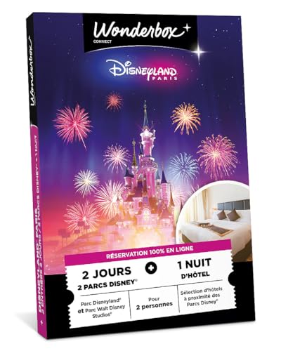 Tick&Box - Coffret Cadeau - Divertissement - Disneyland Paris - Séjour 2 Journées / 1 Nuit (300 Jours Pas an) pour 2 Personnes Et Une Nuit dans Un Hôtel À...