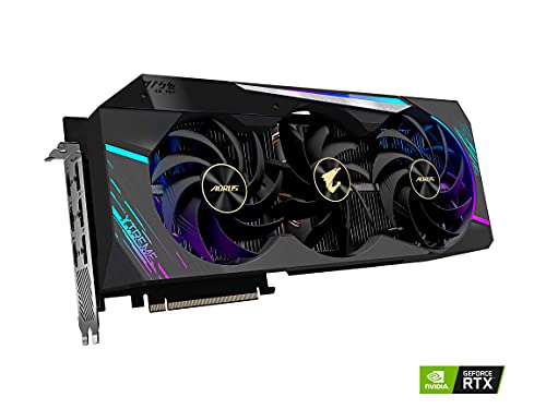 Image of GIGABYTE AORUS GeForce RTX 3090 Xtreme 24G Graphics Card, Max Covered Cooling, 24GB 384-bit GDDR6X, GV-N3090AORUS X-24GD Video Card (Renewed)