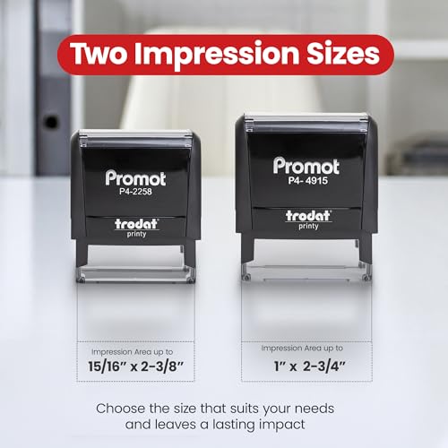 Promot Self Inking Personalized Stamp - Up to 5 Lines of Personalized Text, Custom Address Stamp, Office Stamps, Customizable Rubber Stamp, Name Stamp for Business Easy to Change Ink Cartridge-Medium - Image 6