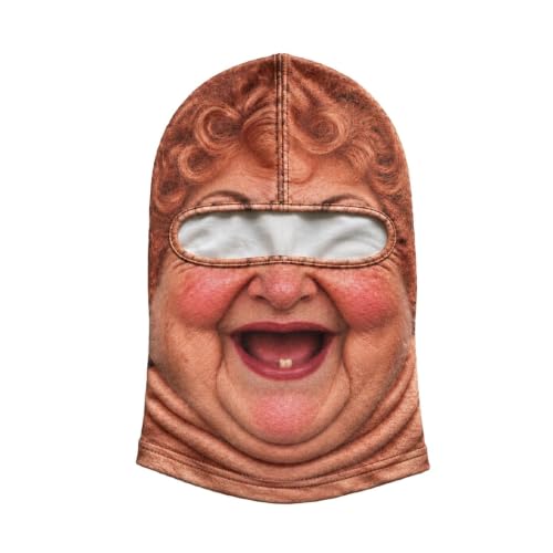 Funny Ski Mask Realistic Full Face Balaclava Old Man Ski Mask - image 1