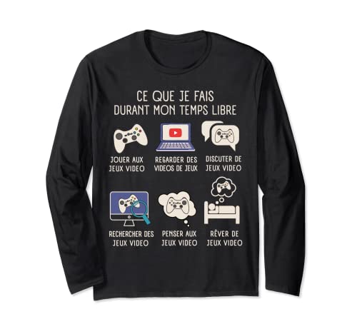 Cadeau Pour Gamer Cadeaux Geek Gaming Ado Homme Jeux Video Manche Longue