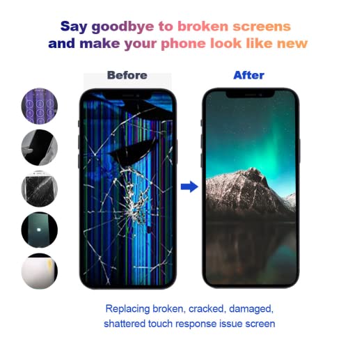 Simdog For Iphone X Screen Replacement Oled 5.8 Inch,3D Touch Screen Display Digitizer Repair Kit Assembly With Complete Repair Tools (Iphone X(A1865 A1901 A1902) - Oled) #TOP2