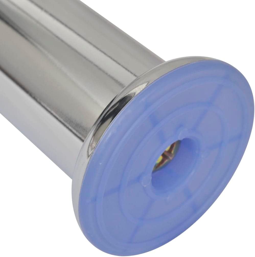 4 Round Sofa Legs Chrome 7.1",Chair & Sofa Supports-2.51lbs