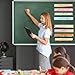 Feifeiya 8 Pcs Magnetic Pocket for Whiteboard 14x2'' Magnetic Pocket Chart Magnetic Sentence Strip Holder for Classroom Chalkboard Bulletin Board Teacher Student Back to School Gift(Bright)