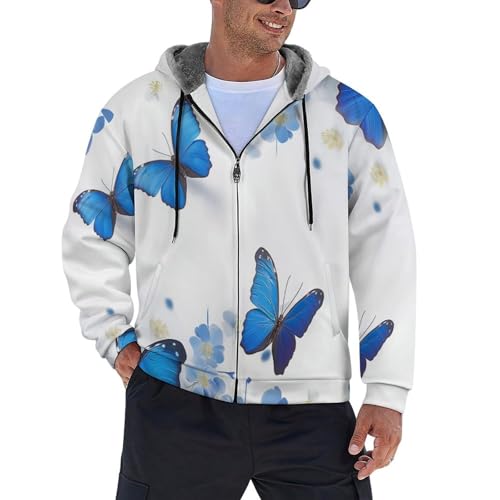 Veste de survêtement homme pour l'hiver sweat à manches longues