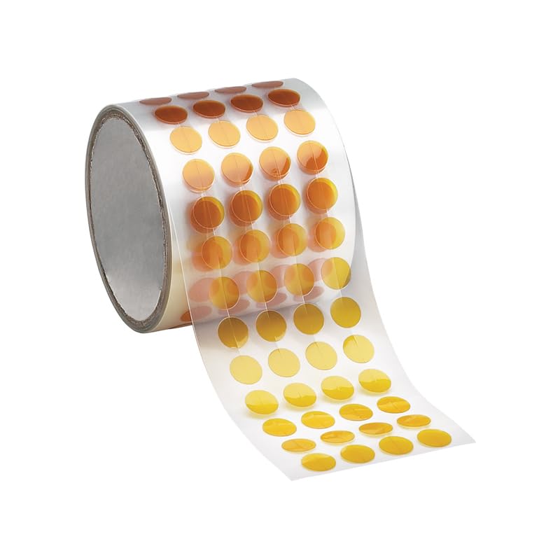 Caplugs KP00187 KP-SH Series - Polyimide Discs - Parylene Coating, Solder Wave, High Temperature, Thermal Insulation, Amber, 3/16" Discs, 2000/Roll (SH-34453)