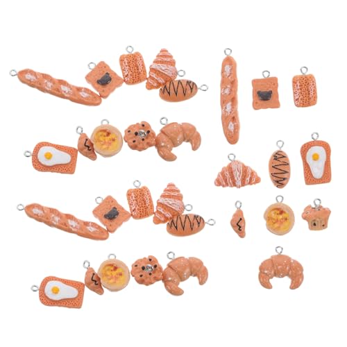 Anneome 60 Piezas Pastel De Pastel Para Hornear Encantos De Pan Hechizas Pastel Falso Chicas Clasificado Largo Encantos Para Manualidades Pastel Artificial Pastel De Falso Joyas Resina