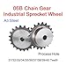 Steel Motor Drive Gear 1Pc 06B Chain Gear A3 Steel Industrial Convex Sprocket Process Hole Tooth Pitch 19.05mm 31/32/33/34/35/36/37/38/39/40 Teeth(40Teeth)