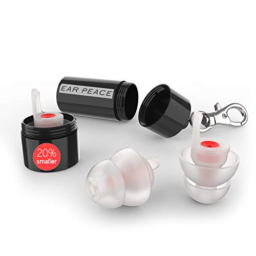EarPeace HD Concert Ear Plugs - High Fidelity Hearing Protection for Music Festivals, DJs & Musicians (Small, Black Case)