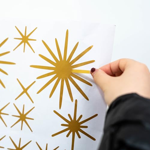 Vinilo Decorativo de Estrellas Doradas ZAIBIANHAO 160pcs miniatura 6
