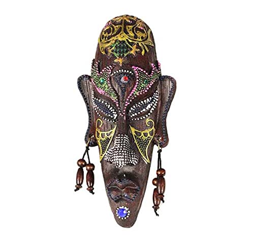 MUNANI Máscaras for decoración de Pared Máscara Africana de Resina Decoración for Colgar en la Pared Accesorios creativos for el hogar, 02