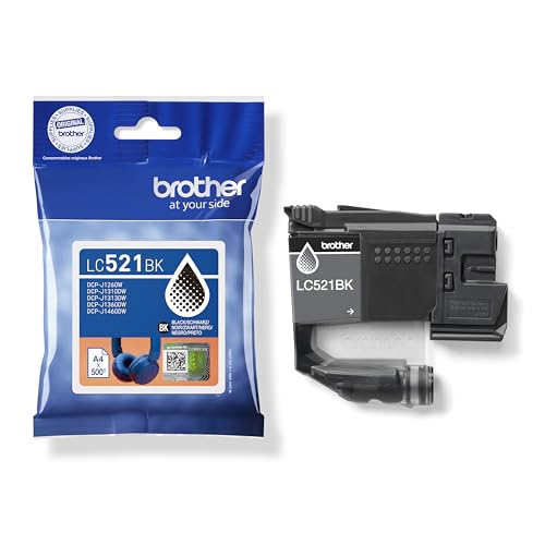 Brother Tintenpatrone LC521BK, schwarz