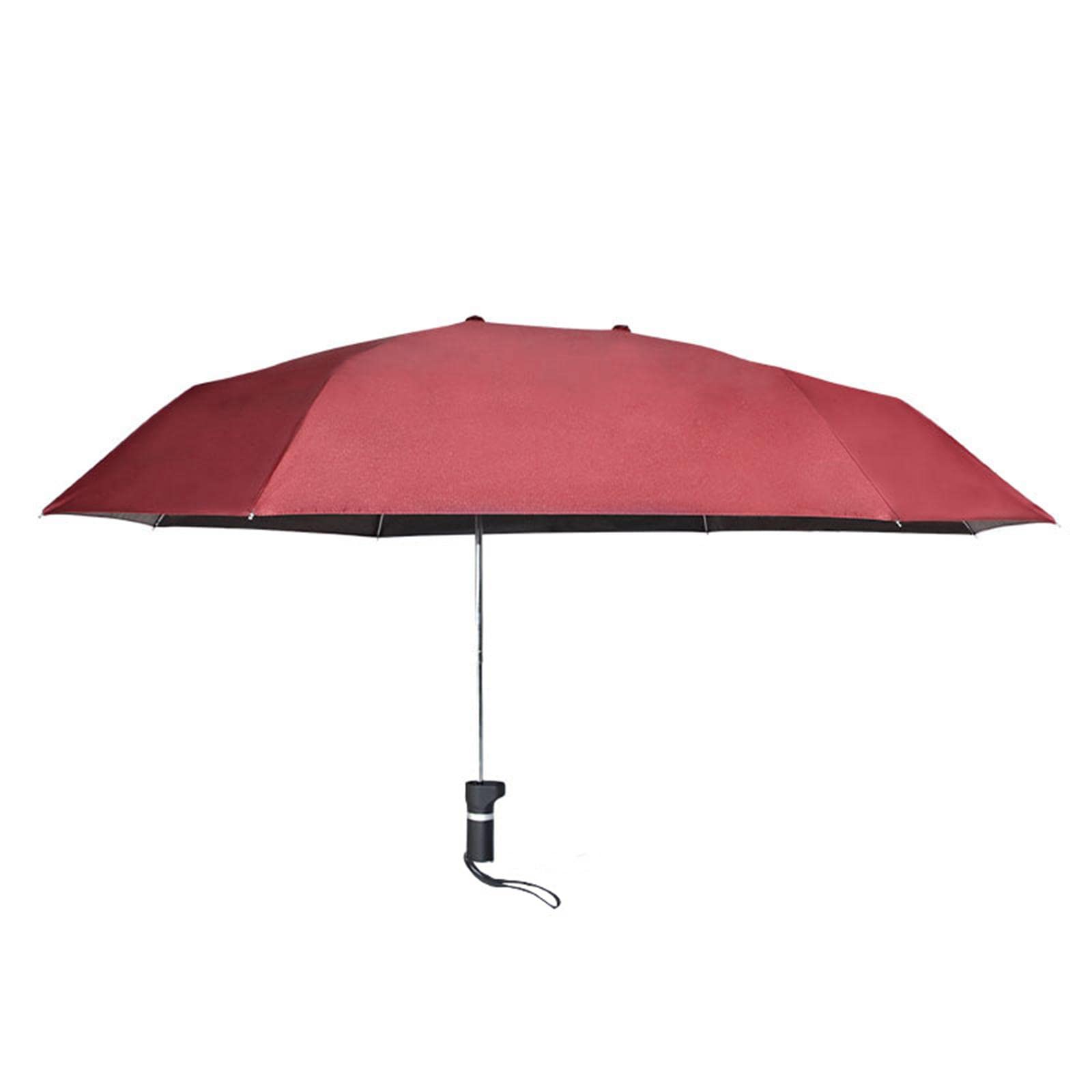 Sombrilla de Silla con Protección Solar, Ajustable 360 ​​Grados, Portátil, con Abrazadera Universal para Carrito de Carro, Capa única roja