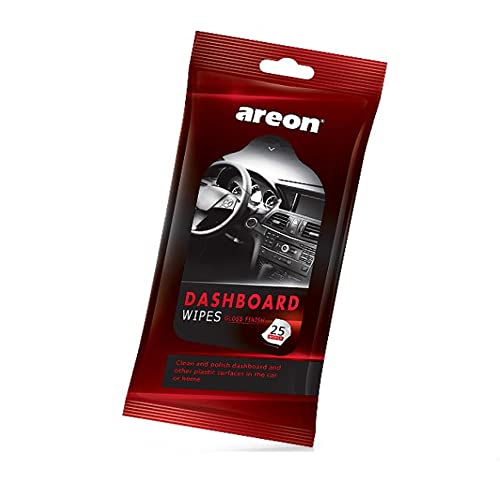AREON Auto Care I Car Interior Dashboard Cleaner Wipes for Dirt & Dust I (2 x 25 Count)
