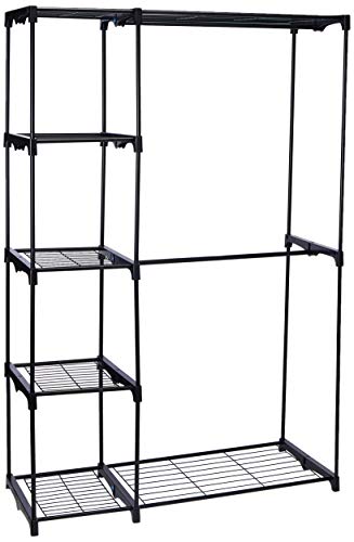 Whitmor Deluxe Double Rod Freestanding Closet Heavy Duty Storage Organizer